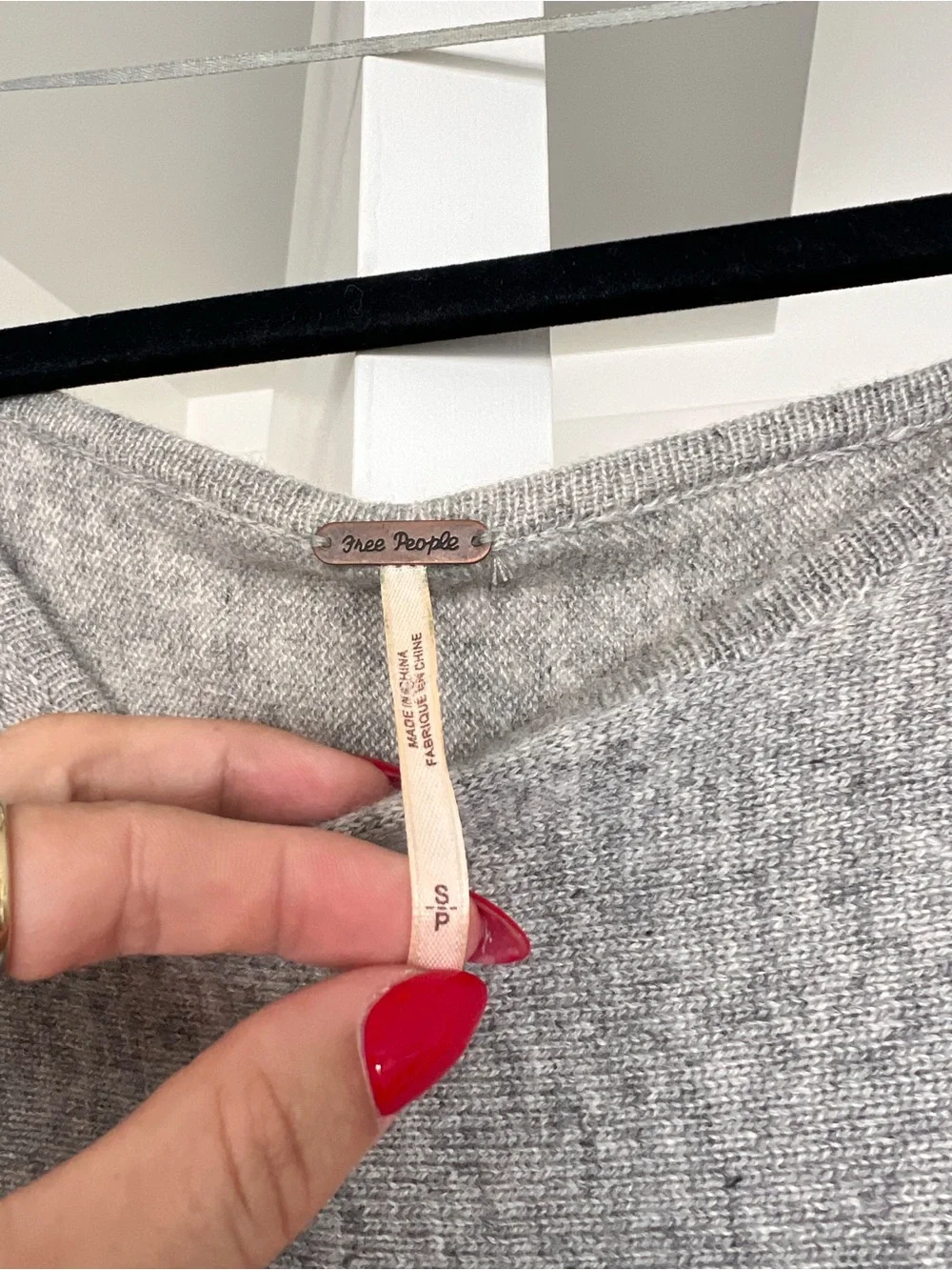 Free People Cashmere & Silk Oversized Knit Pullover Sweater Size Small/Medium